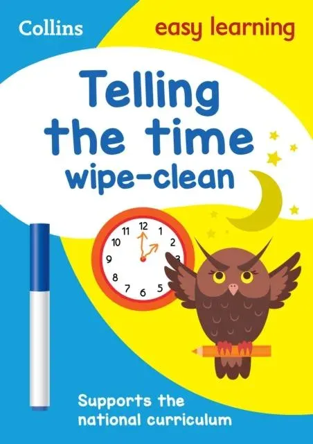 TELLING TIME WIPE_EASY LEARNIN : Ideal for home learning