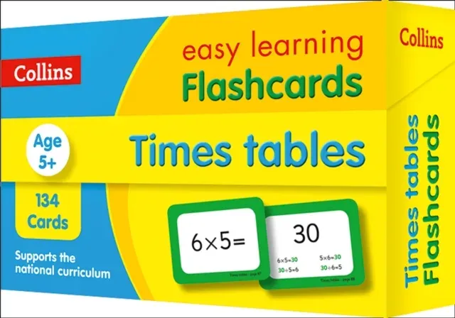 TIMES TABLES FLASHCAR_EASY LEA : Ideal for home learning