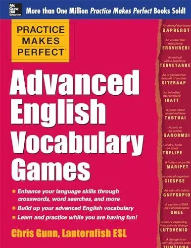 Practice Makes Perfect Advanced English Vocabulary Games