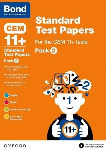 CEM: Bond 11+ Standard Test Papers: Ready for the 2025 Cambridge Select Insight exam