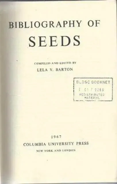 Bibliography of Seeds