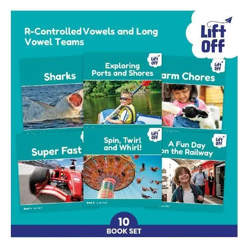 Phonic Books Lift Off Readers R-Controlled Vowels and Long Vowel Teams