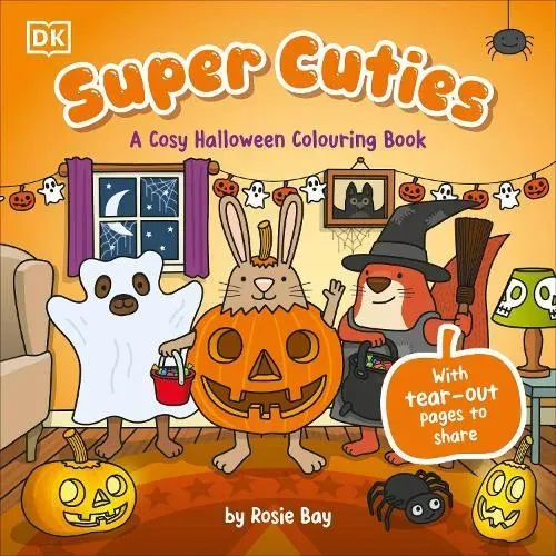 Super Cuties A Cosy Halloween Colouring Book : 30 Cute and Spooky Illustrations For All Ages