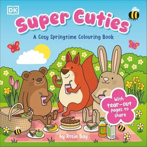 Super Cuties A Cosy Springtime Colouring Book : 30 Cute and Blossoming Illustrations For All Ages