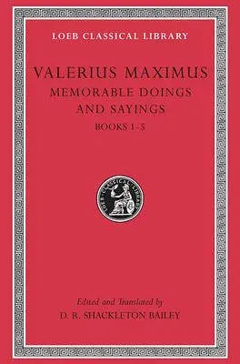 Memorable Doings and Sayings, Volume I