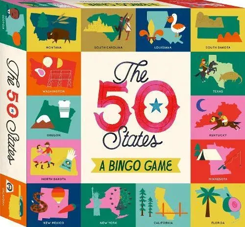 The 50 States Bingo Game : A Bingo Game for Explorers