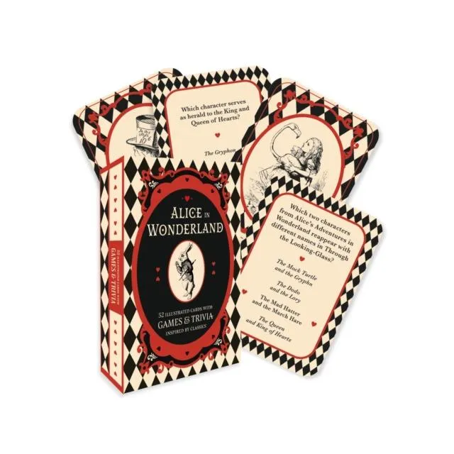 Alice in Wonderland - A Card and Trivia Game : 52 illustrated cards with games and trivia inspired by classics