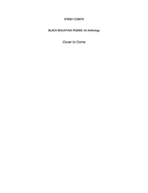 Black Mountain Poems