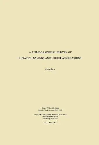 A Bibliographical Survey of Rotating Savings and Credit Associations