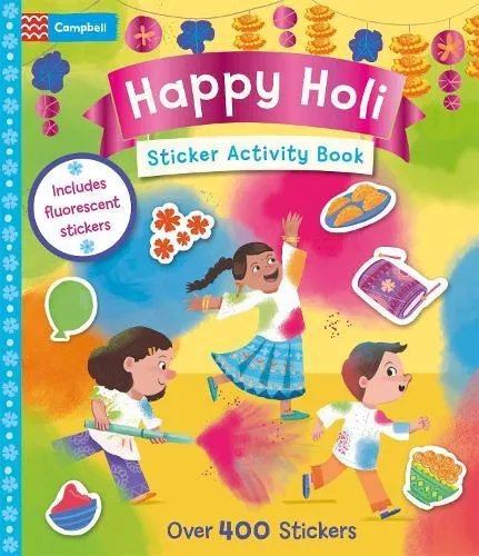 Happy Holi Sticker Activity Book