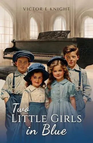 Two Little Girls in Blue