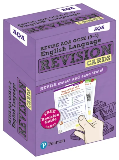 Pearson REVISE AQA GCSE English Language Revision Cards - for 2026, 2027 exams