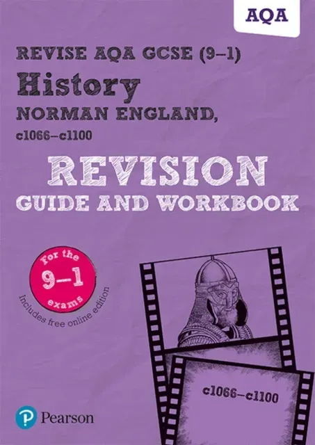 Pearson REVISE AQA GCSE History Norman England, c1066-c1100 Revision Guide and Workbook incl. online revision and quizzes - for 2025 and 2026 exams
