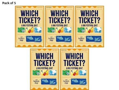 Read Write Inc. Fresh Start Readers: Book 3: Which Ticket? A Big Festival Quiz & Fantastic Rays - Pack of 5