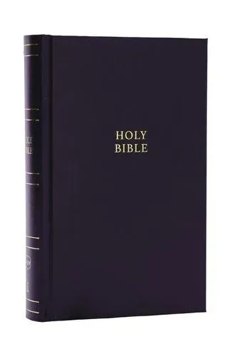 NKJV Personal Size Large Print Bible with 43,000 Cross References, Black Hardcover, Red Letter, Comfort Print