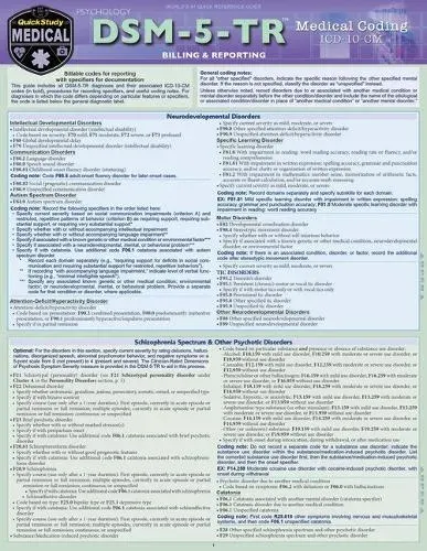 Dsm-5-Tr Medical Coding