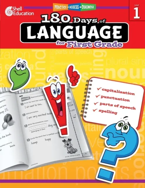 180 Days of Language for First Grade : Practice, Assess, Diagnose