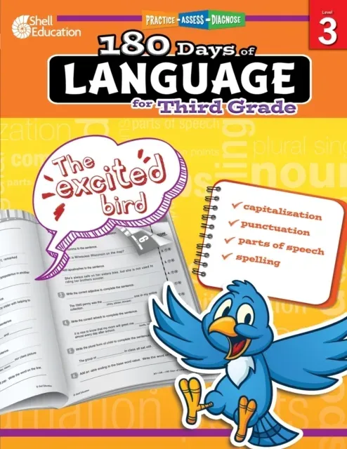 180 Days of Language for Third Grade : Practice, Assess, Diagnose