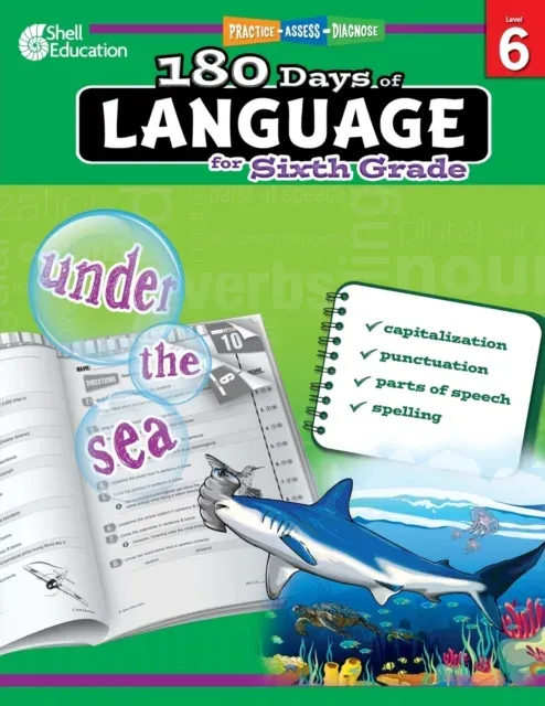 180 Days of Language for Sixth Grade : Practice, Assess, Diagnose