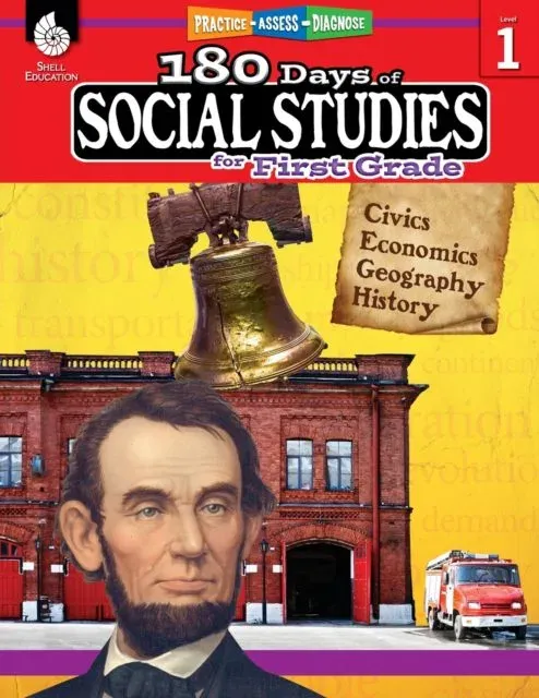 180 Days of Social Studies for First Grade : Practice, Assess, Diagnose