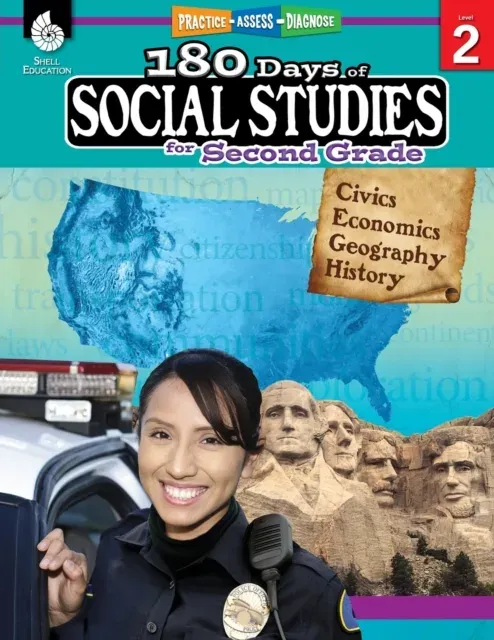 180 Days of Social Studies for Second Grade : Practice, Assess, Diagnose