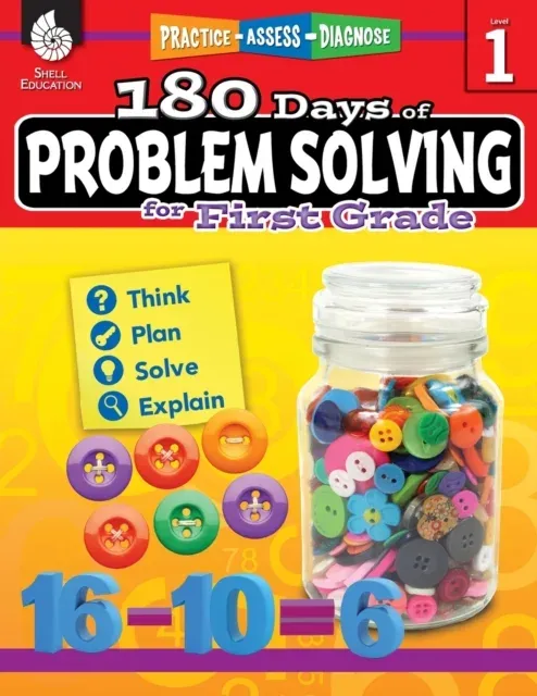 180 Days of Problem Solving for First Grade : Practice, Assess, Diagnose
