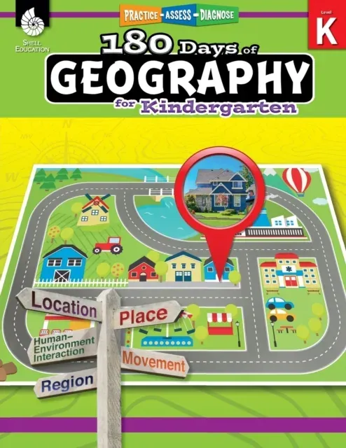 180 Days of Geography for Kindergarten : Practice, Assess, Diagnose