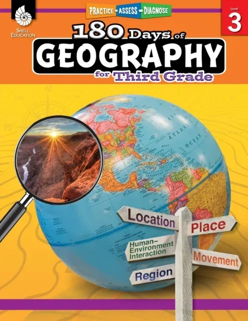 180 Days of Geography for Third Grade : Practice, Assess, Diagnose