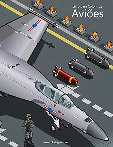Livro para Colorir de Aviões 1