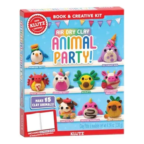 Air Dry Clay: Animal Party