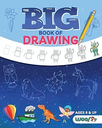 The Big Book of Drawing : Over 500 Drawing Challenges for Kids and Fun Things to Doodle (How to draw for kids, Children's drawing book)
