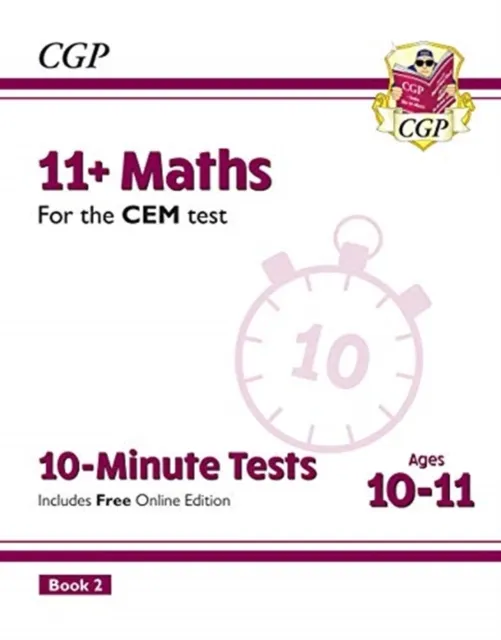 11+ CEM 10-Minute Tests: Maths - Ages 10-11 Book 2 (with Online Edition)