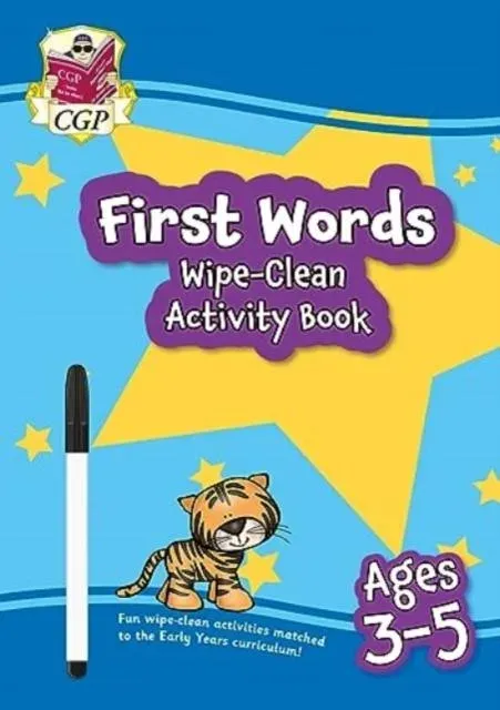First Words Wipe-Clean Activity Book for Ages 3-5 (with pen)