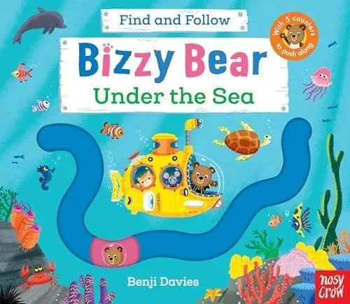 Bizzy Bear Find and Follow: Under the Sea: with 4 sliding counters