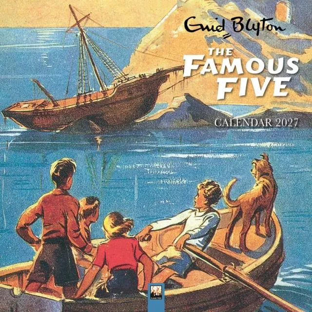 Enid Blyton: The Famous Five Wall Calendar 2027 (Art Calendar)
