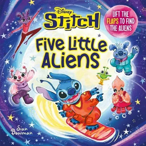 Disney Stitch Five Little Aliens: A lift-the-flap picture book