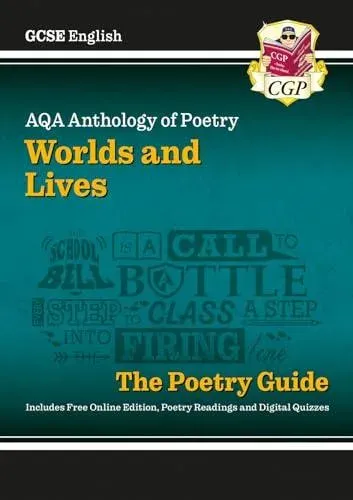 GCSE English AQA Poetry Guide - Worlds & Lives Anthology inc. Online Edition, Audio & Quizzes