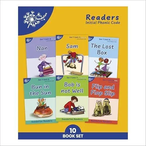 Phonic Books Dandelion Readers Set 1 Units 1-10 : Sounds of the alphabet and adjacent consonants
