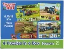 4 puzzles in a box - Tractor Ted