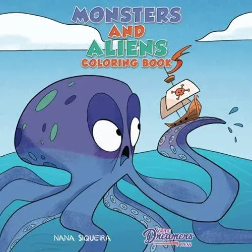 Monsters and Aliens Coloring Book: For Kids Ages 4-8