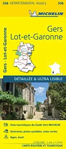 Gers Lot-et-Garonne - Michelin Local Map 336