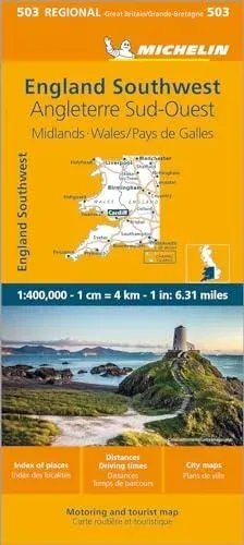 Wales - Michelin Regional Map 503