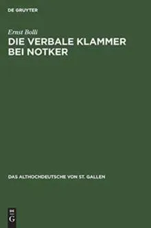 Die verbale Klammer bei Notker