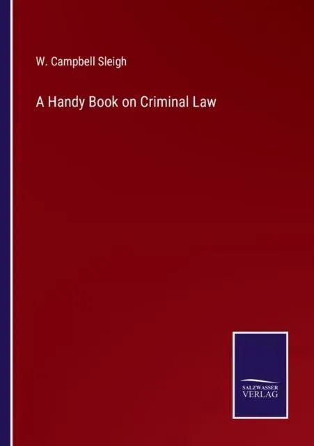 A Handy Book on Criminal Law