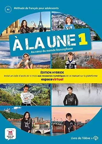 la une 1 - Edition hybride - Livre de l'eleve + audio MP3. A1