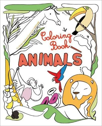 Animals : Colouring Book