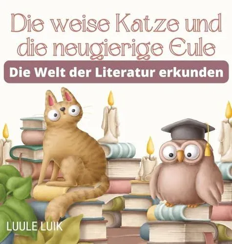 weise Katze und die neugierige Eule