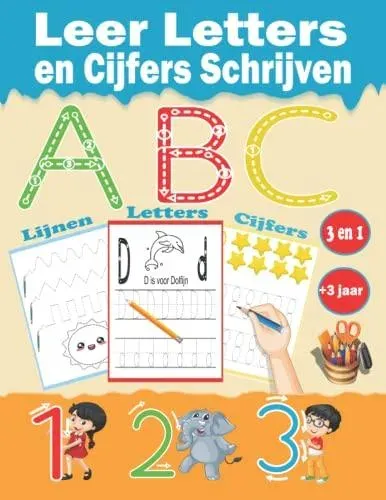 Leer Letters en Cijfers Schrijven: leren tekenen Lijnen - Letters - Cijfers. Hoofdletters en kleine letters. Leer cursief schrijven. +3 jaar. voor de kleuterschool en de lagere school!