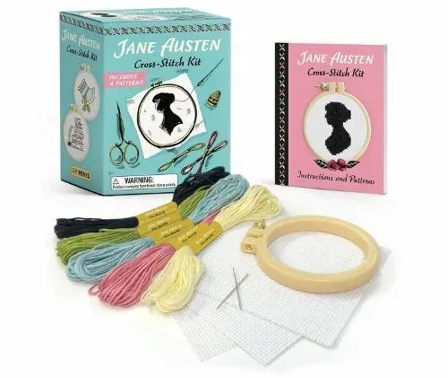 Jane Austen Cross-Stitch Kit : Includes 4 patterns